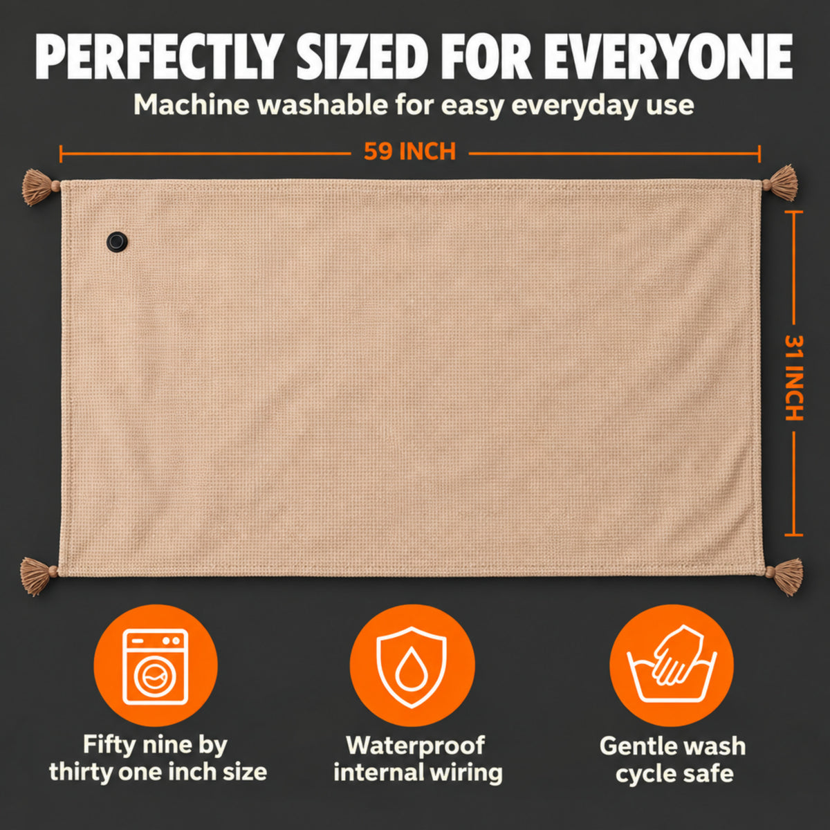 Cosy Hands-Free USB Heated Shawl - Demo Ozerty
