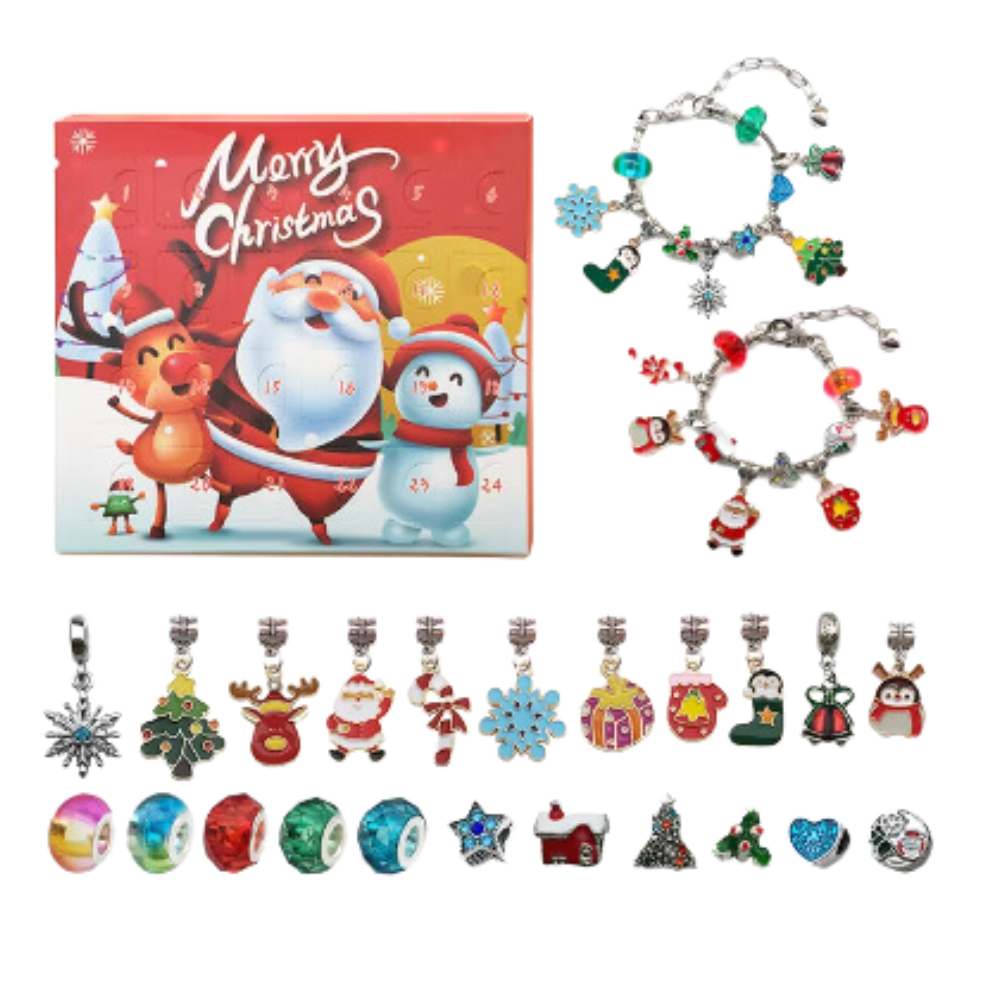 DIY Jewelry 24-day Countdown Advent Calendar -Happy Santa Claus - Ozerty