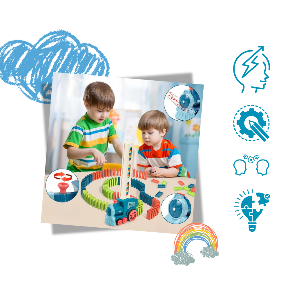 Interactive Automatic Domino Train - Ozerty